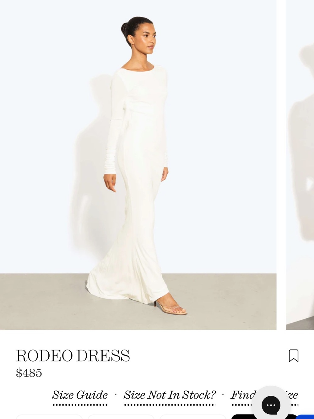 Rat & Boa White Rodeo Backless Maxi Dress